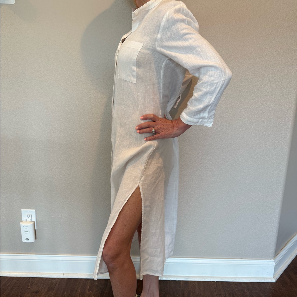 Enza Costa Cream Maxi Dress